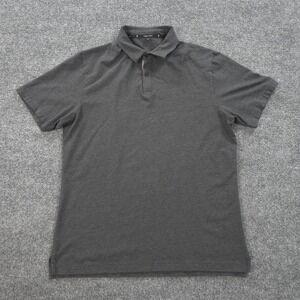 Public Rec Polo Shirt Mens Large Grey Go To Pima Stretch Performance Golf Sports